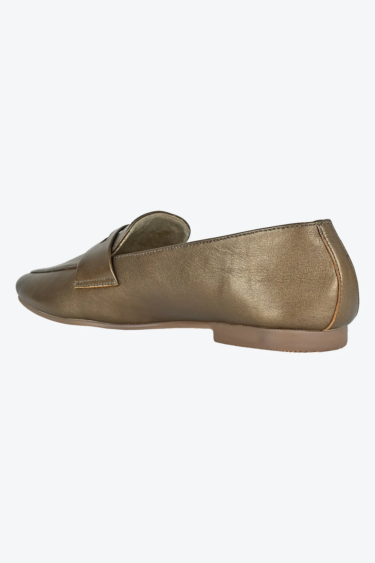 Kate Dark Bronze Loafers For Women