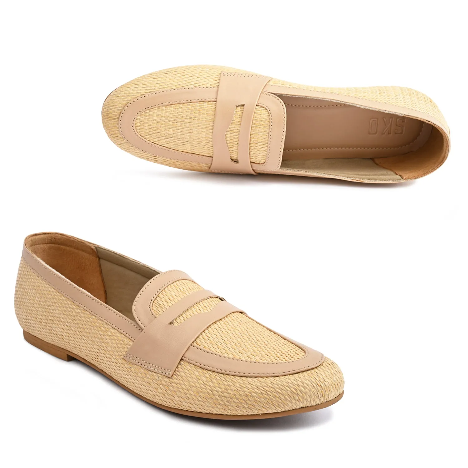 Kate Loafers in Raffia for Women