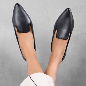 Kim Black Loafers For Women