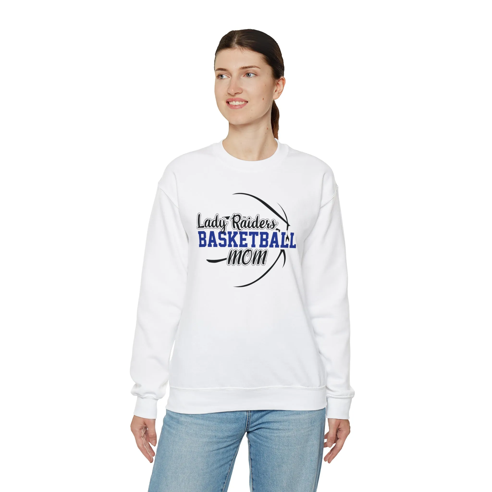 Lady Raiders Basketball Mom Unisex Heavy Blend™ Crewneck Sweatshirt