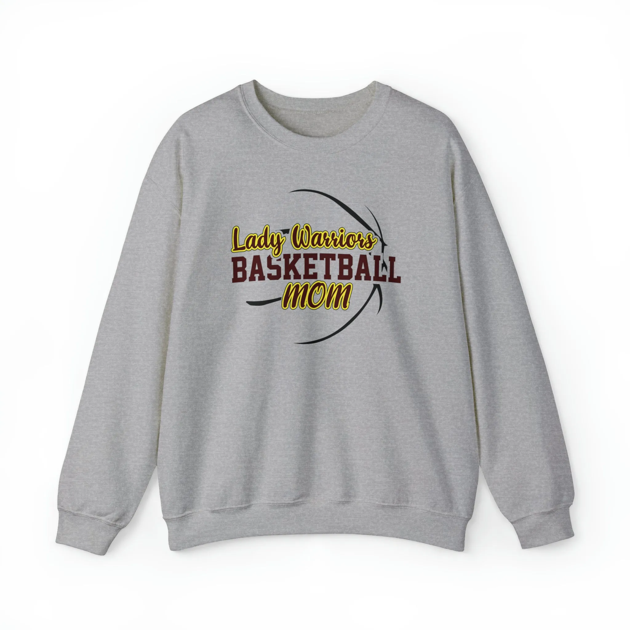 Lady Warriors Basketball Mom Unisex Heavy Blend™ Crewneck Sweatshirt