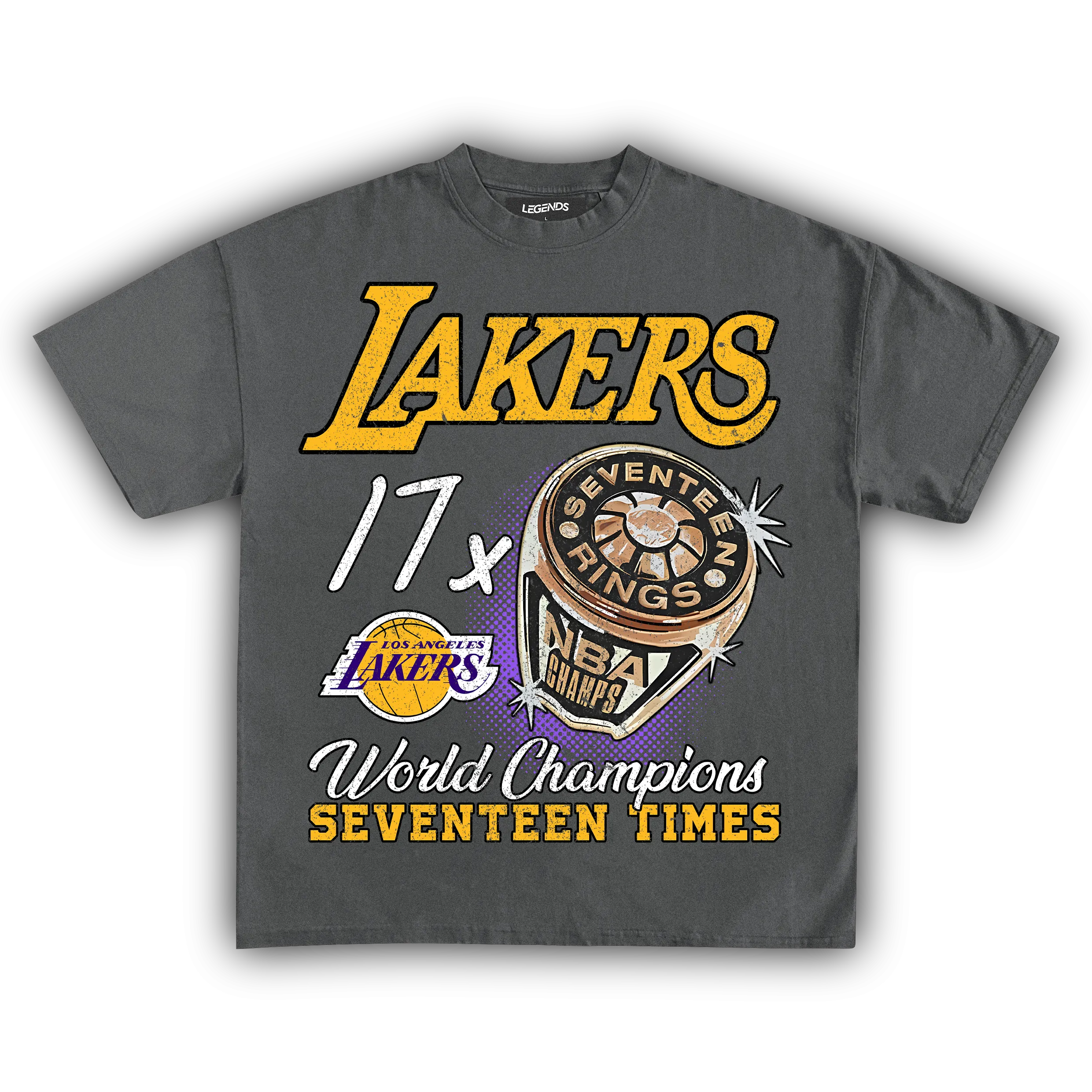LAKERS VINTAGE CHAMPIONS TEE