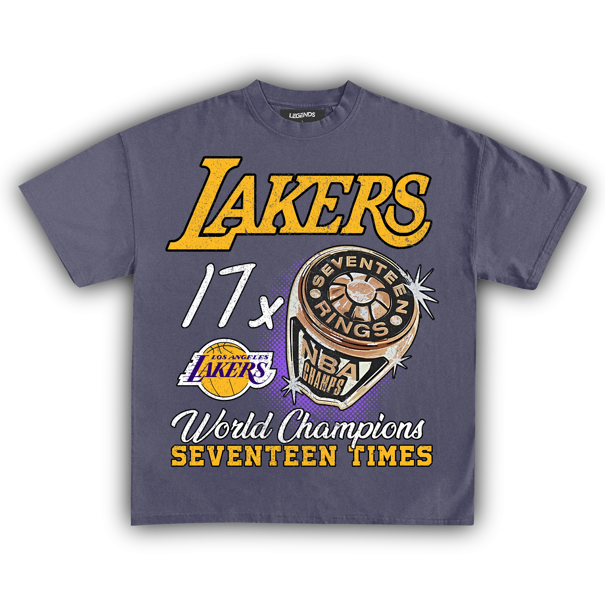 LAKERS VINTAGE CHAMPIONS TEE