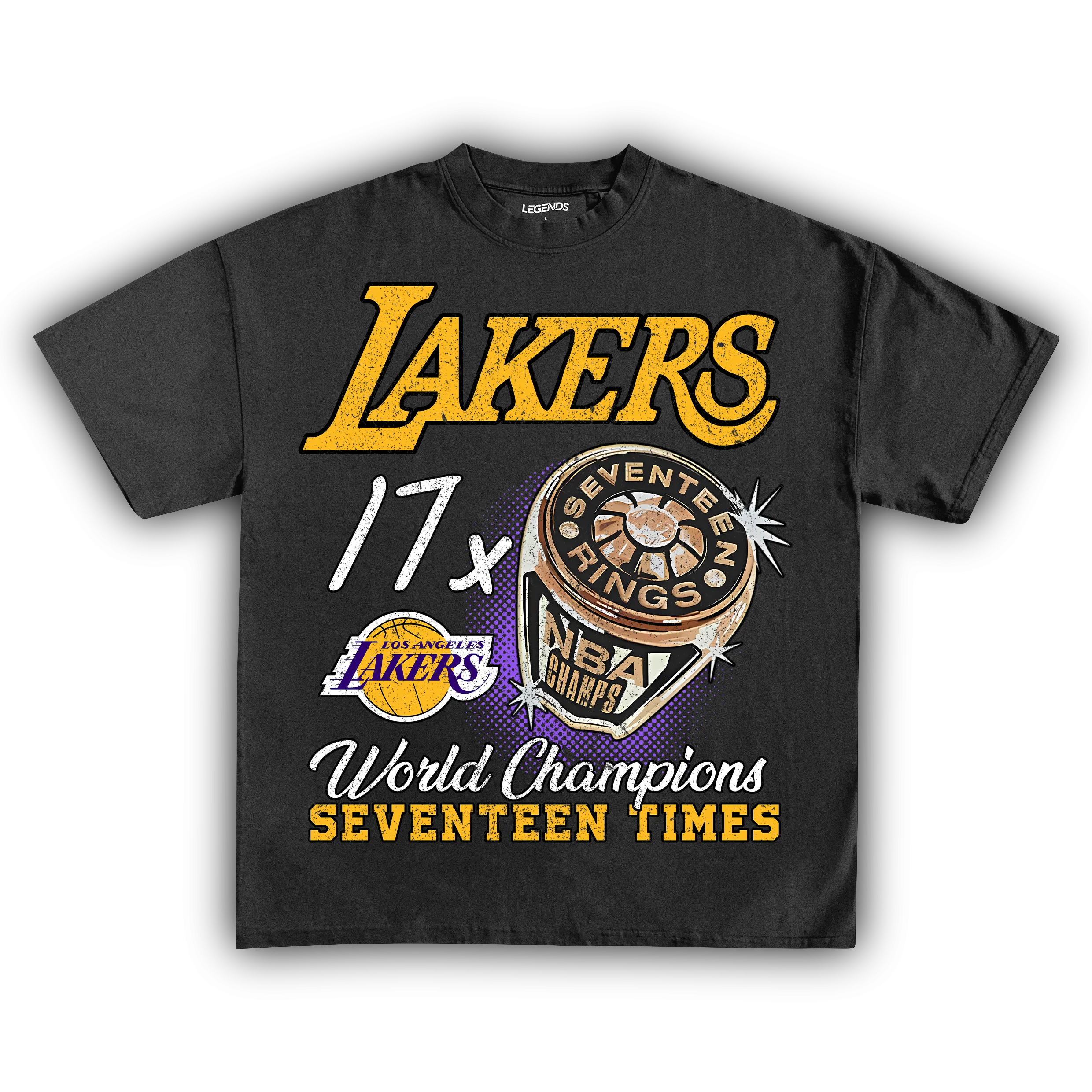 LAKERS VINTAGE CHAMPIONS TEE