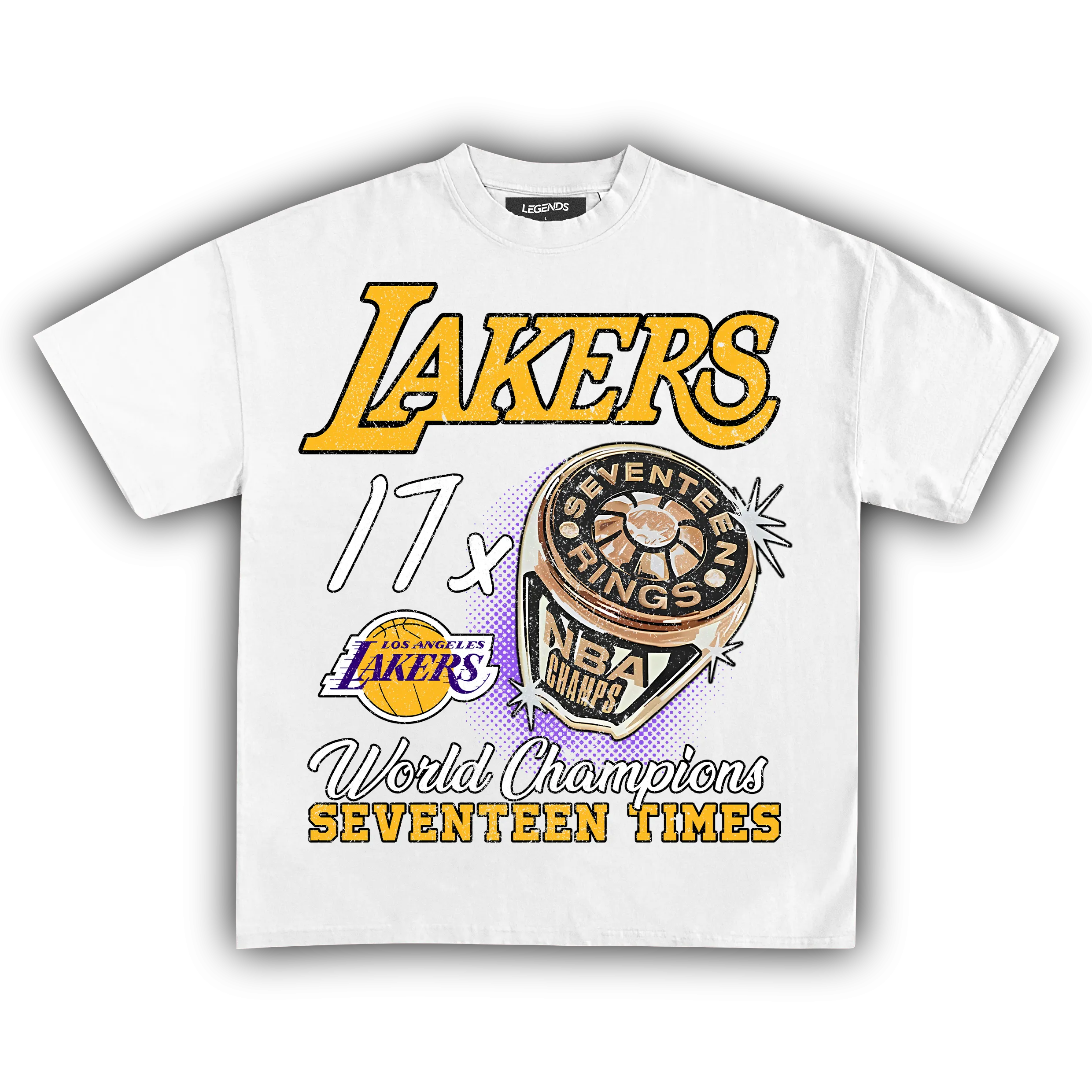 LAKERS VINTAGE CHAMPIONS TEE