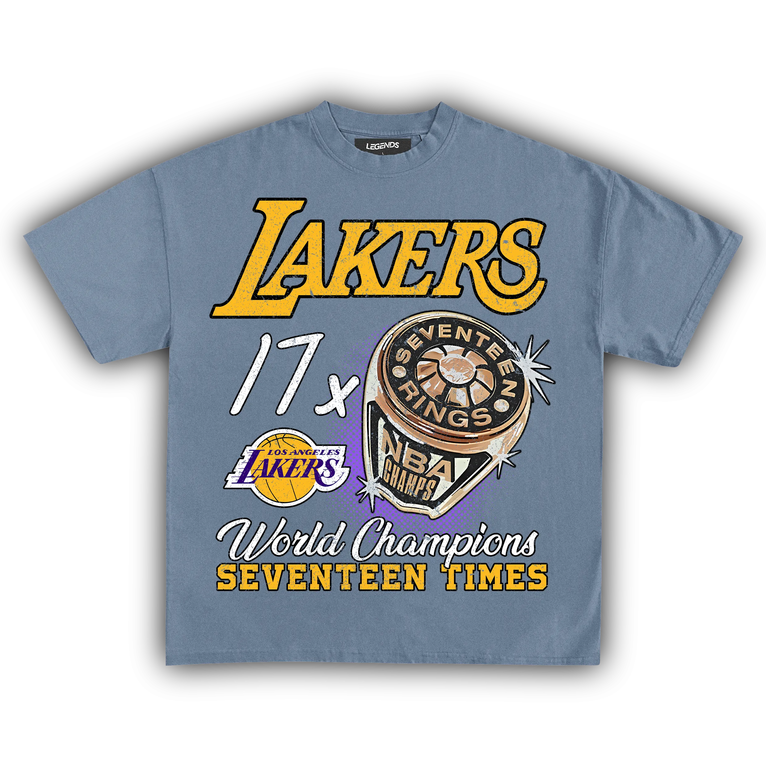 LAKERS VINTAGE CHAMPIONS TEE