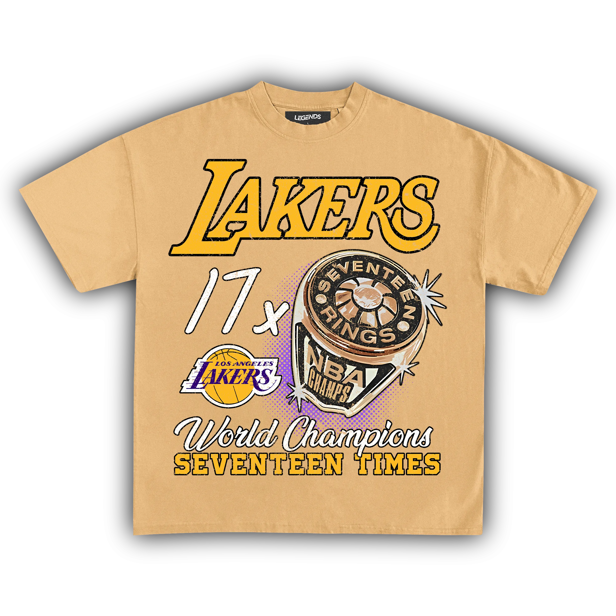 LAKERS VINTAGE CHAMPIONS TEE