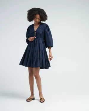 lasse dress - navy