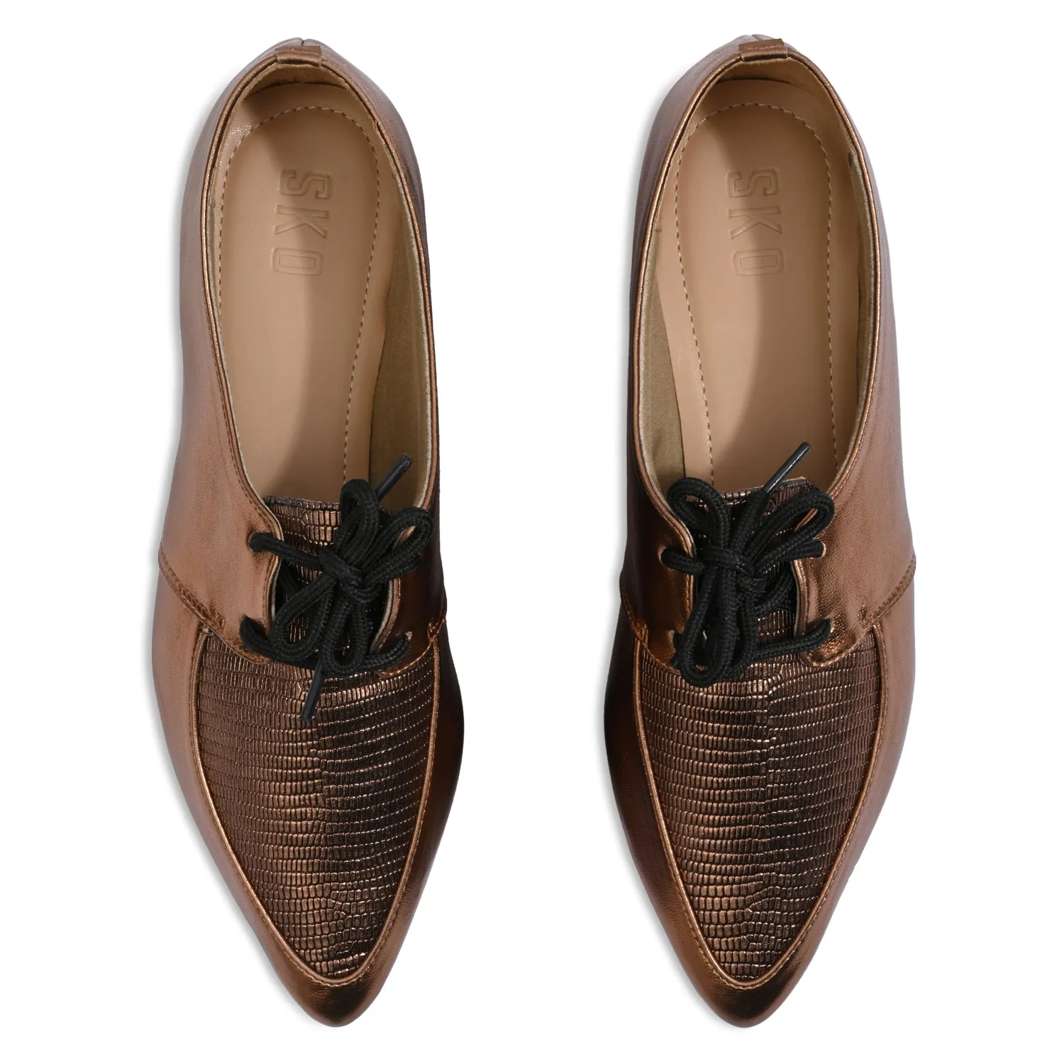 Lea Bronze Loafers For Women