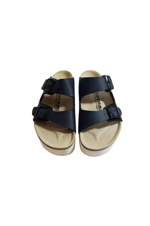 Limited Edition Navy Sacai Stacked Birkenstocks