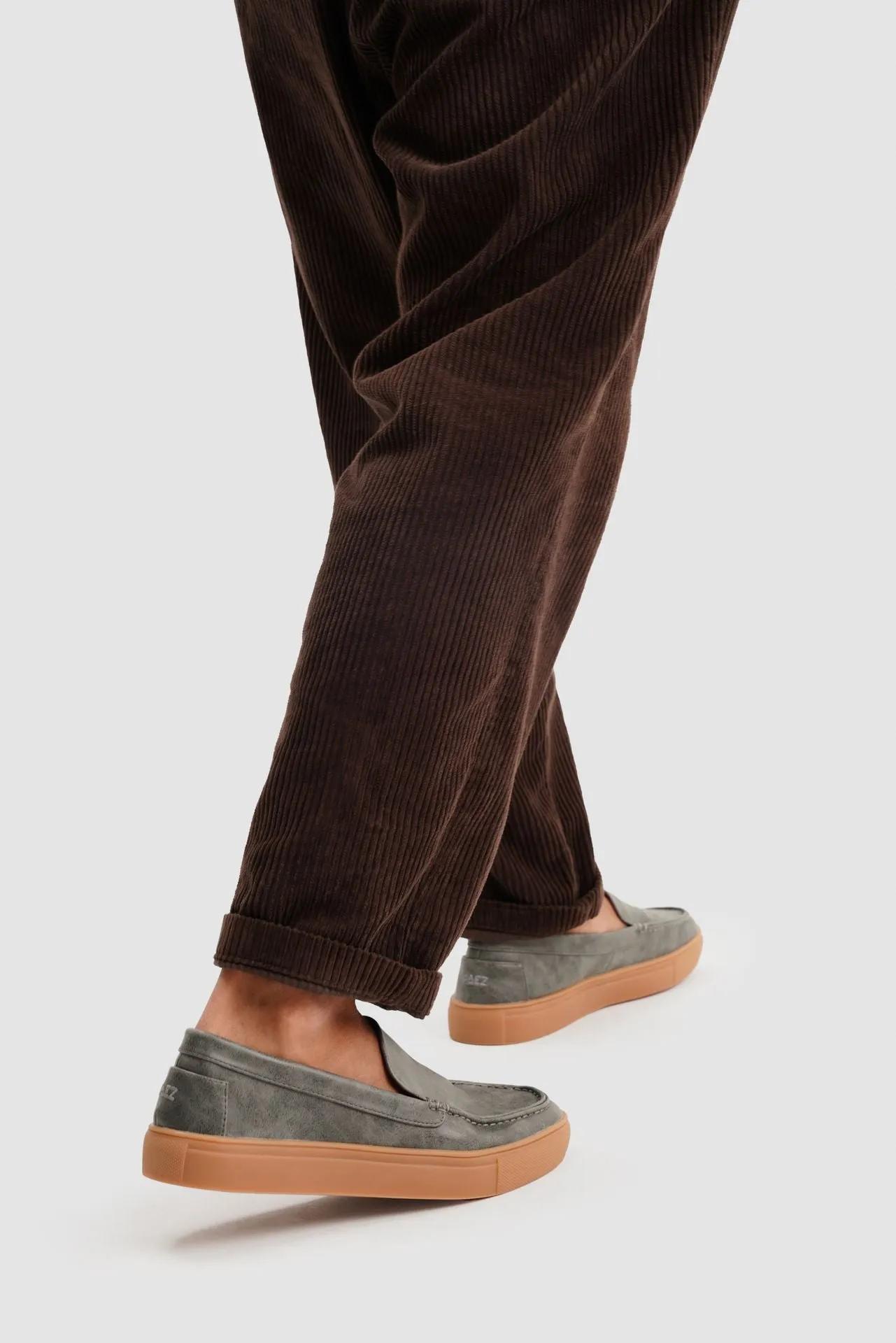 LOAFER VEGAN SUEDE PEWTER GREY