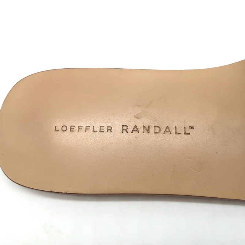Loeffler Randall Slide Sandals Sibi Cheetah Print Calf Hair Size 9