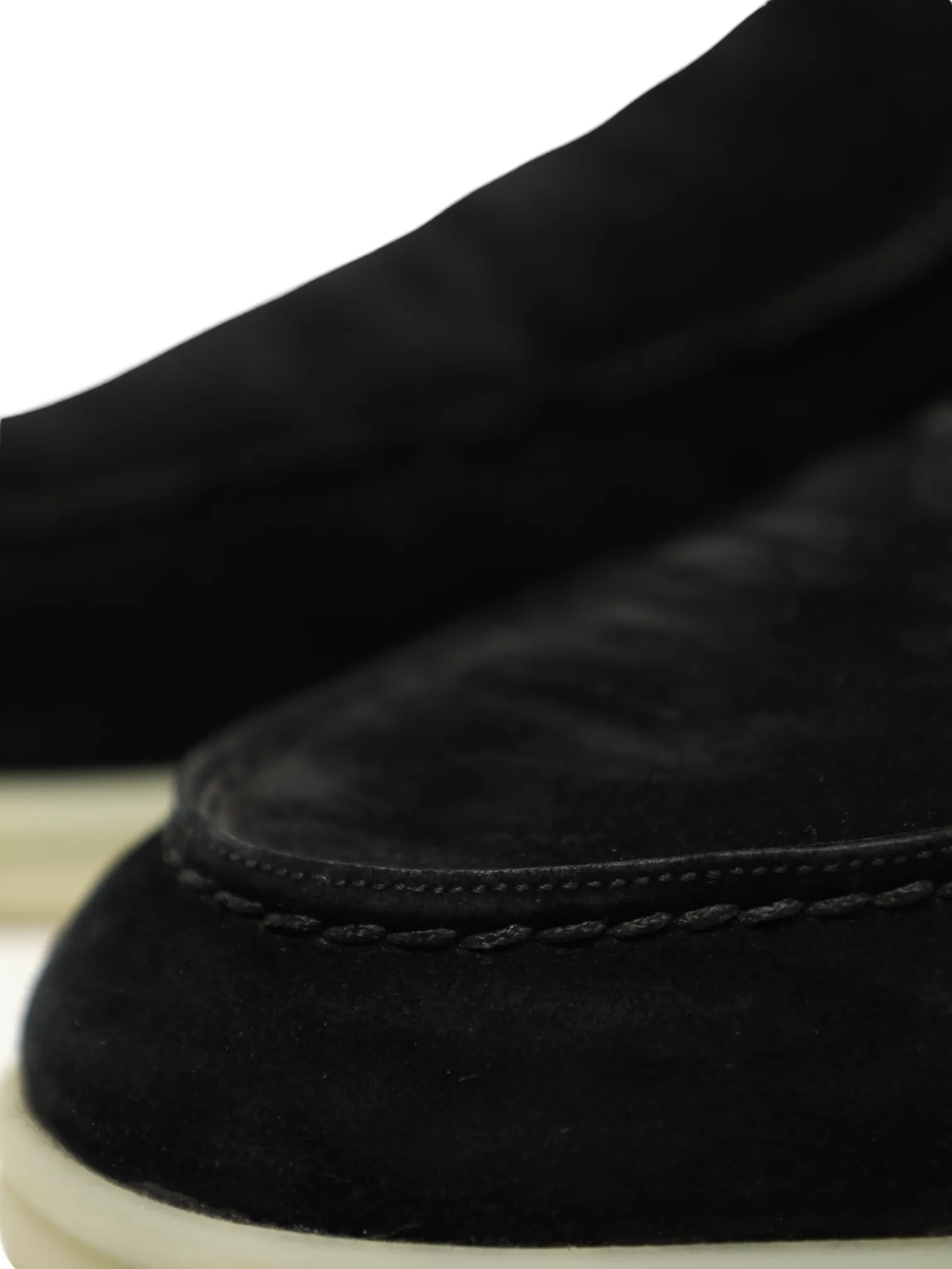 Loro Piana Black Suede Open Walk Chukka Boots