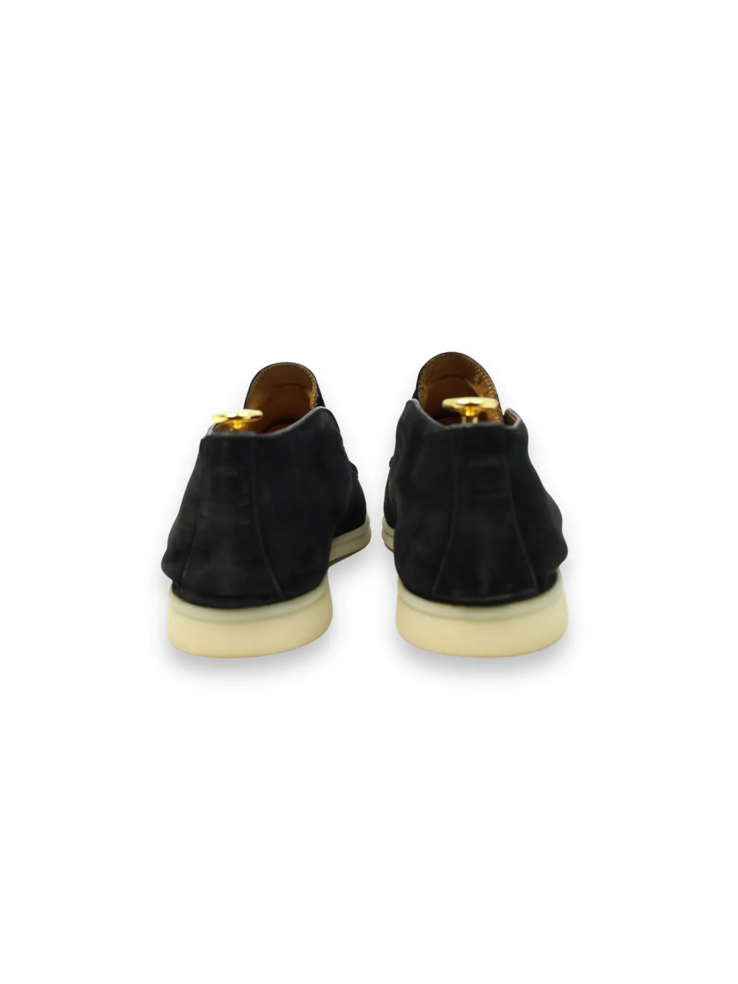Loro Piana Black Suede Open Walk Chukka Boots