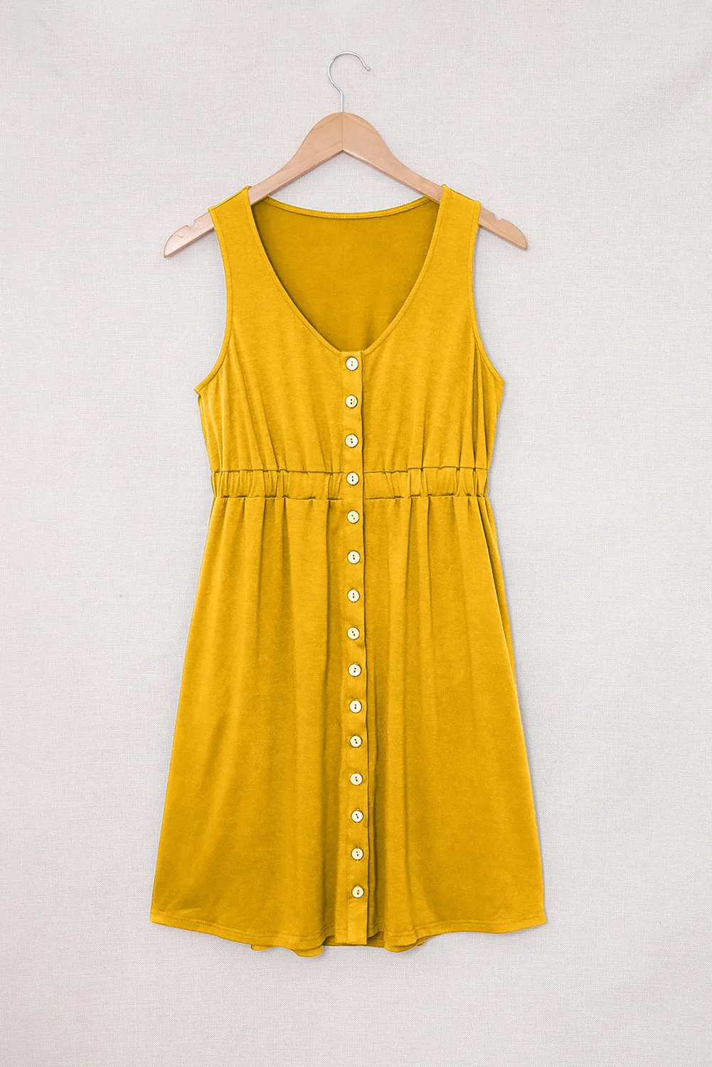 Mady Sleeveless Button Down Mini Dress - Online Exclusive