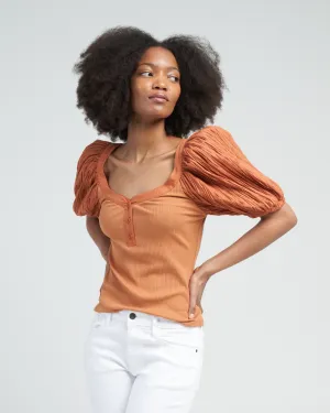 marika top - chestnut