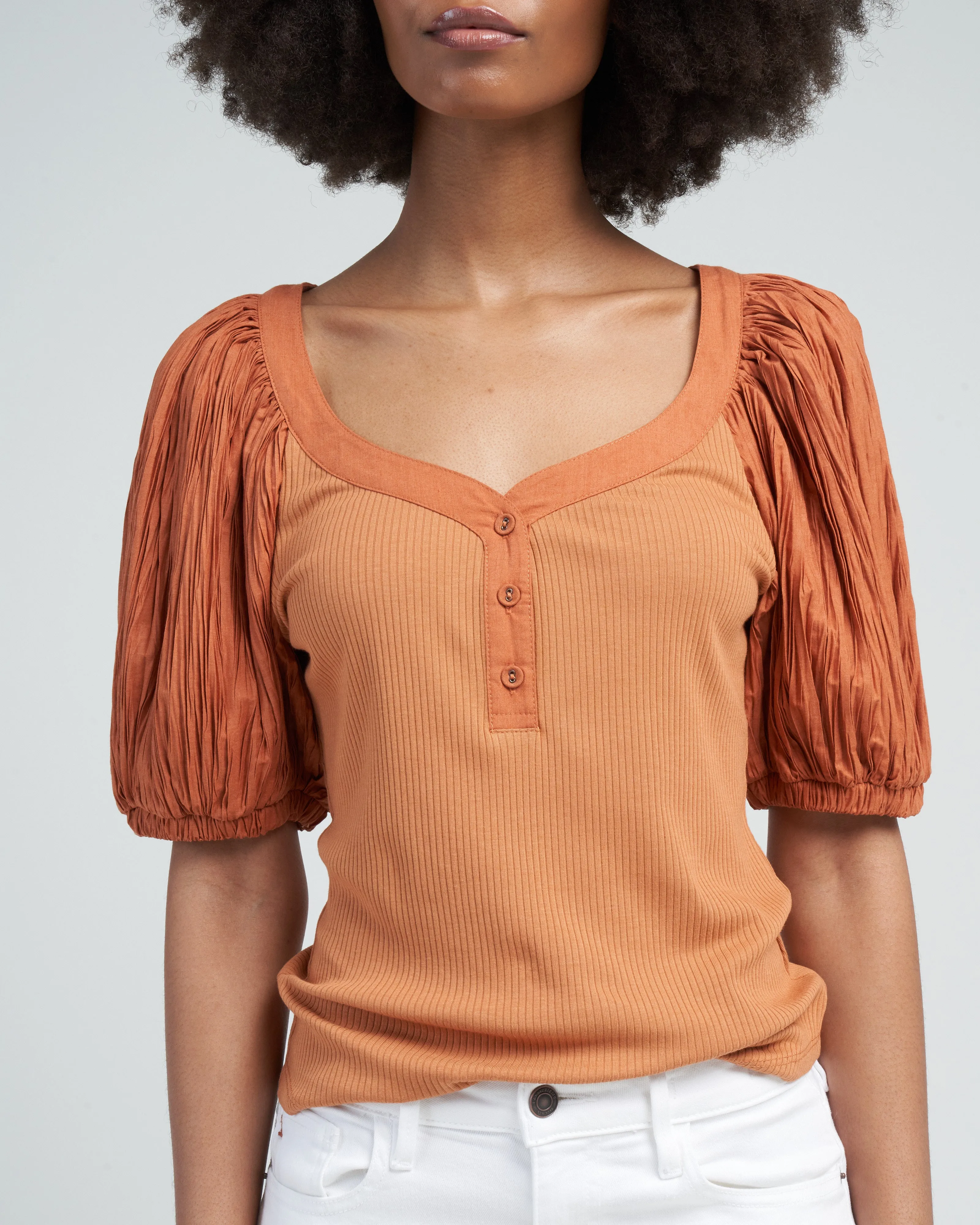marika top - chestnut