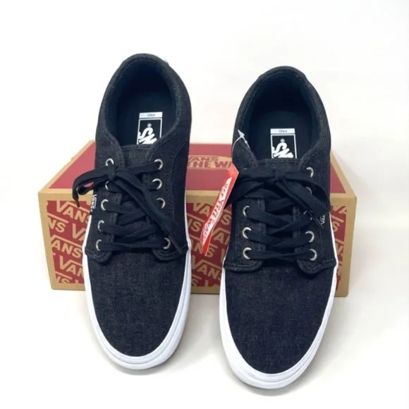 💖MEGA SALE💖VANS  Women's  VN0A38CGRY8  Chukka Low Denim Black Pewter White