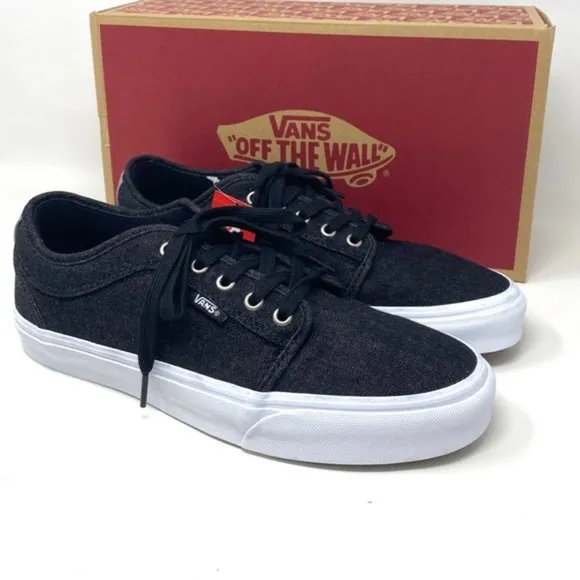 💖MEGA SALE💖VANS  Women's  VN0A38CGRY8  Chukka Low Denim Black Pewter White
