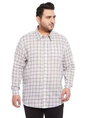 Men Plus Size Calip Check Shirt