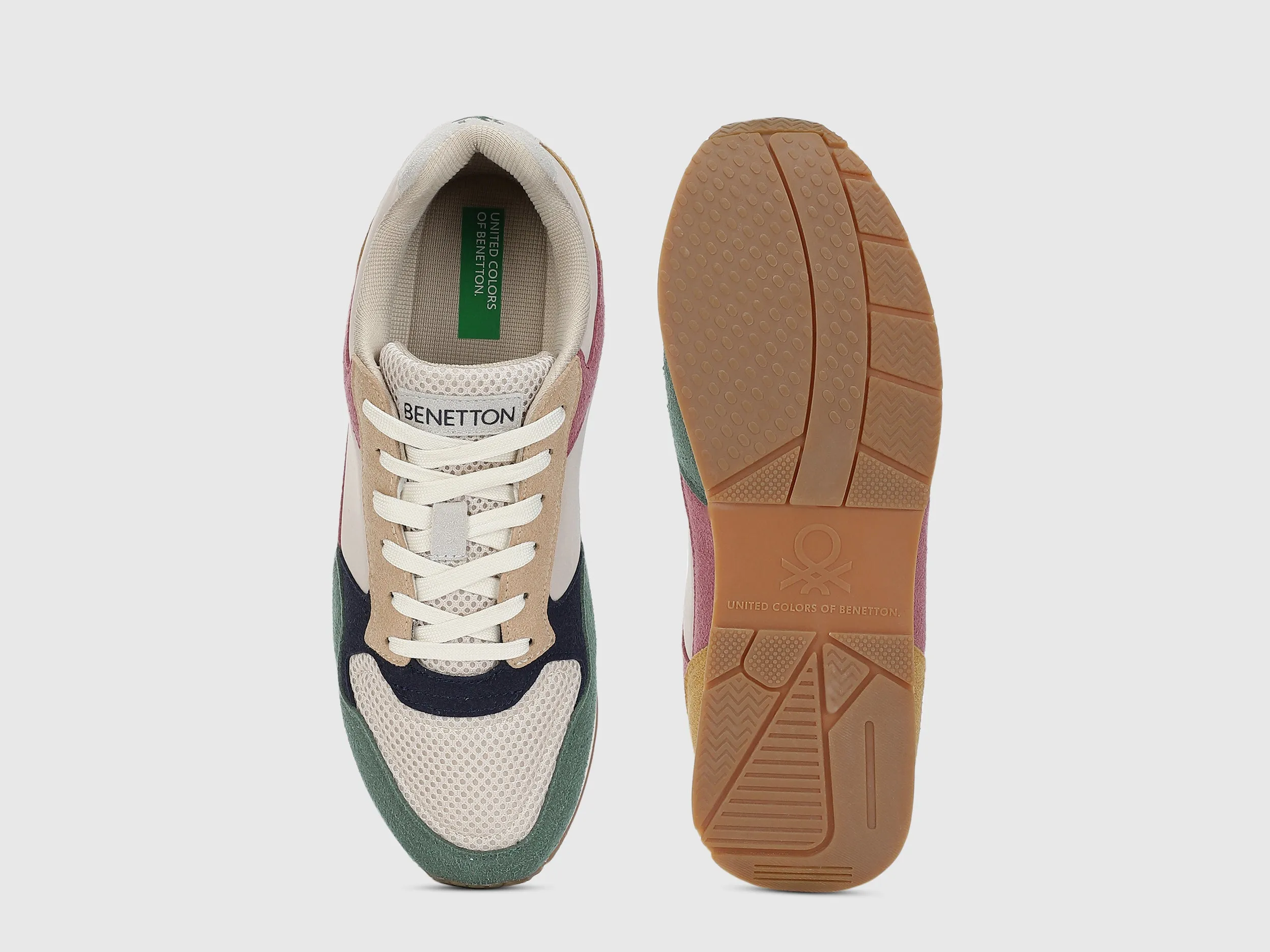 Men PU Suede Overlays Sneakers