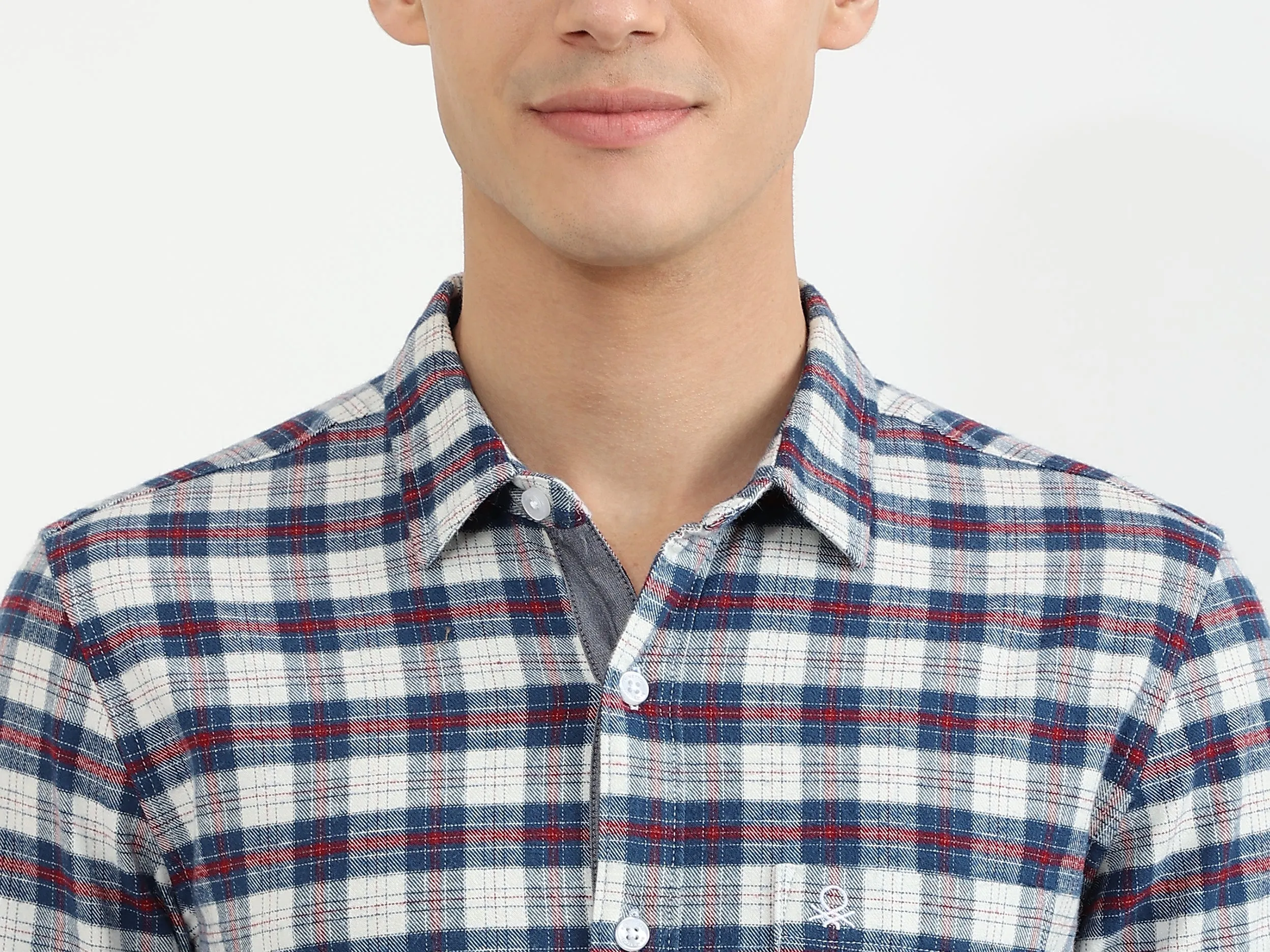Mens Slim Fit Check Shirt