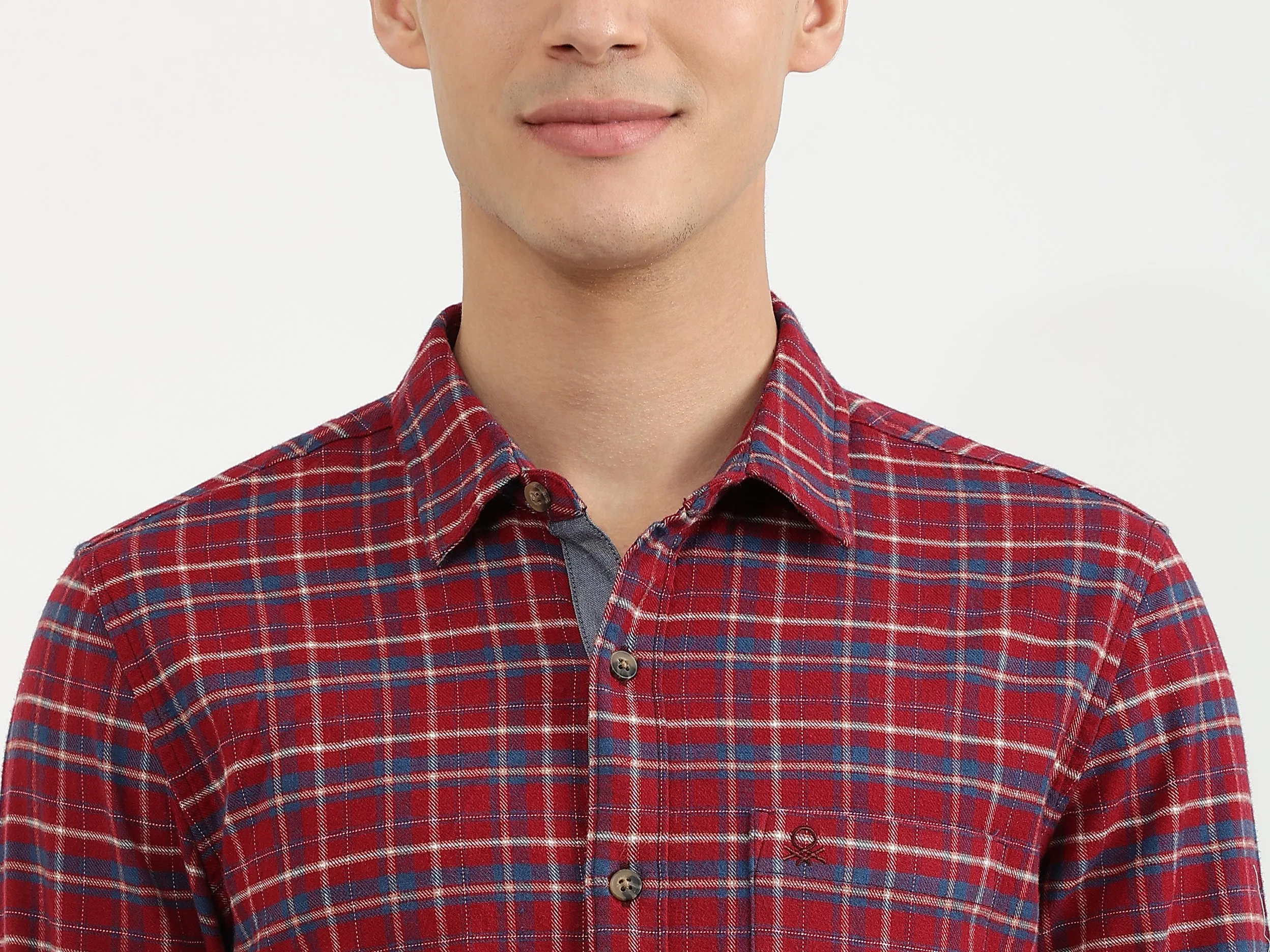 Mens Slim Fit Check Shirt