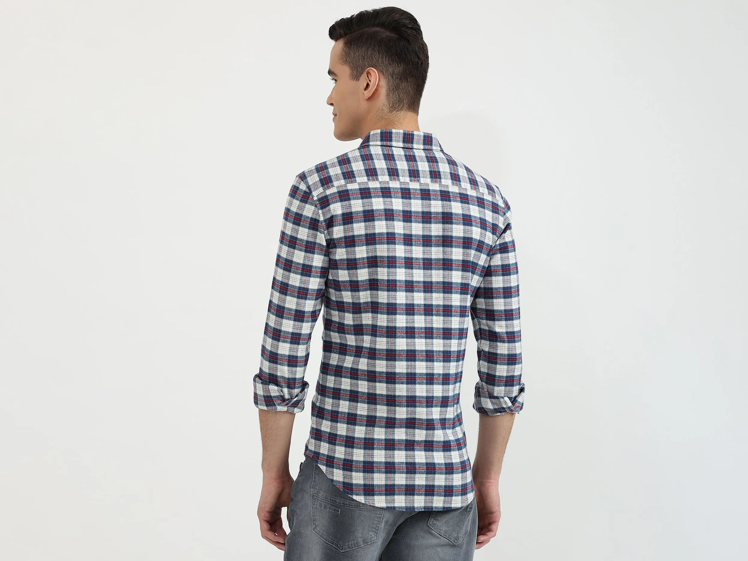 Mens Slim Fit Check Shirt