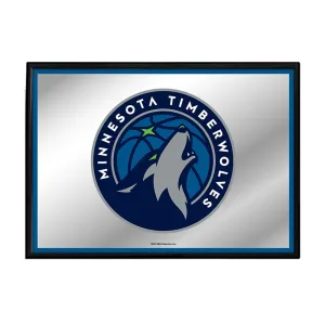 Minnesota Timberwolves: Framed Mirrored Wall Sign