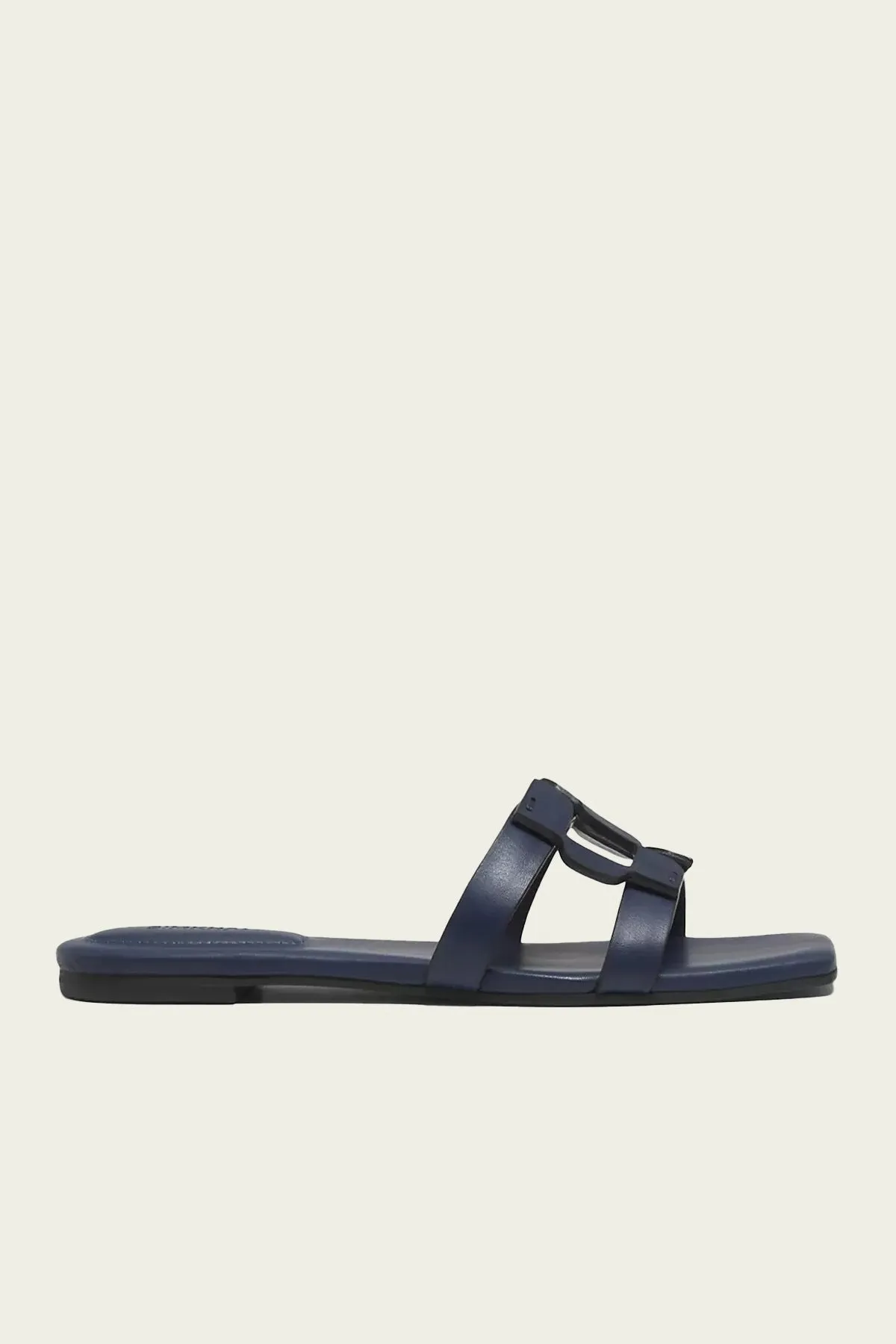 Monogram Flat Slide in Midnight