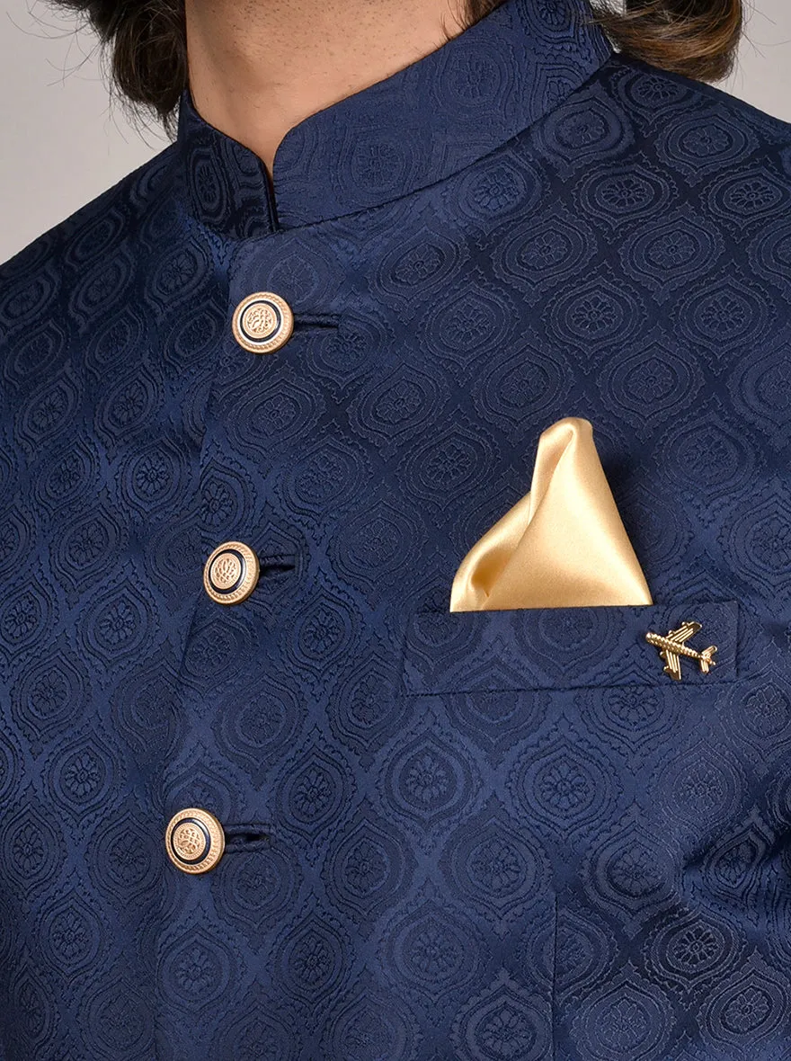 Navy Blue Jodhpuri Suit | JadeBlue