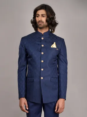 Navy Blue Jodhpuri Suit | JadeBlue