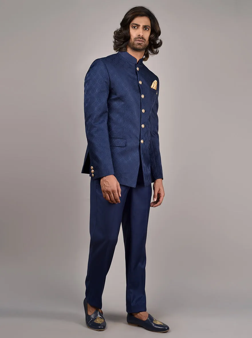 Navy Blue Jodhpuri Suit | JadeBlue