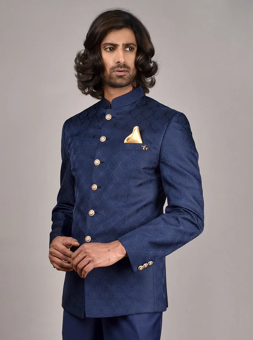 Navy Blue Jodhpuri Suit | JadeBlue