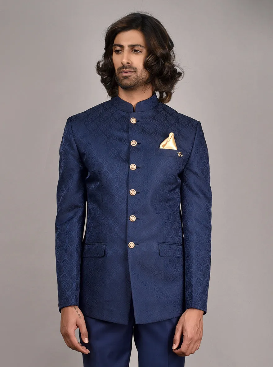 Navy Blue Jodhpuri Suit | JadeBlue