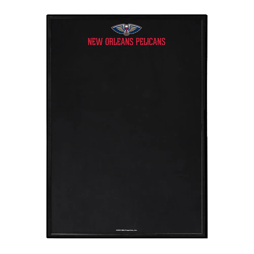 New Orleans Pelicans: Framed Chalkboard