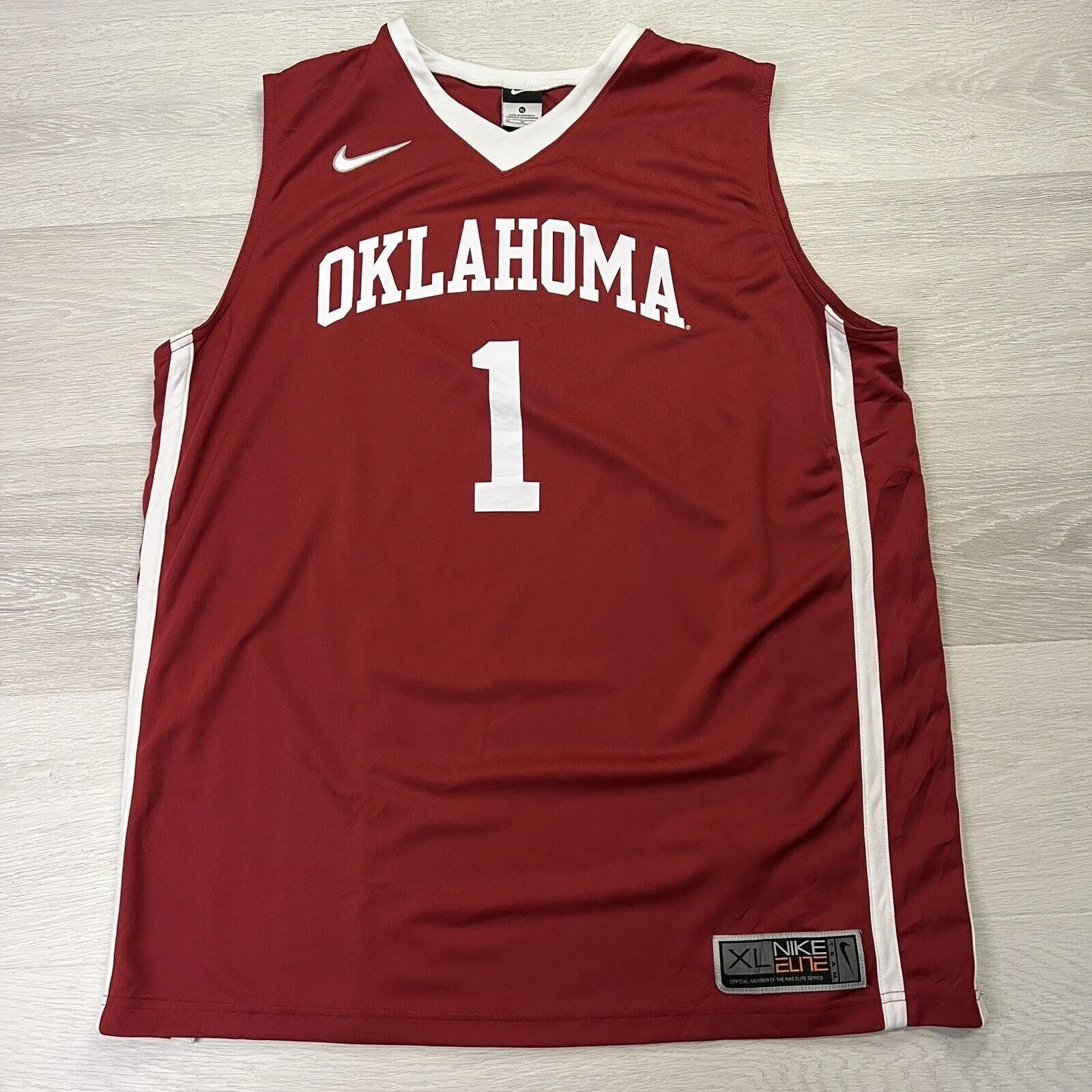 Nike Oklahoma Sooners Basketball Jersey Size XL