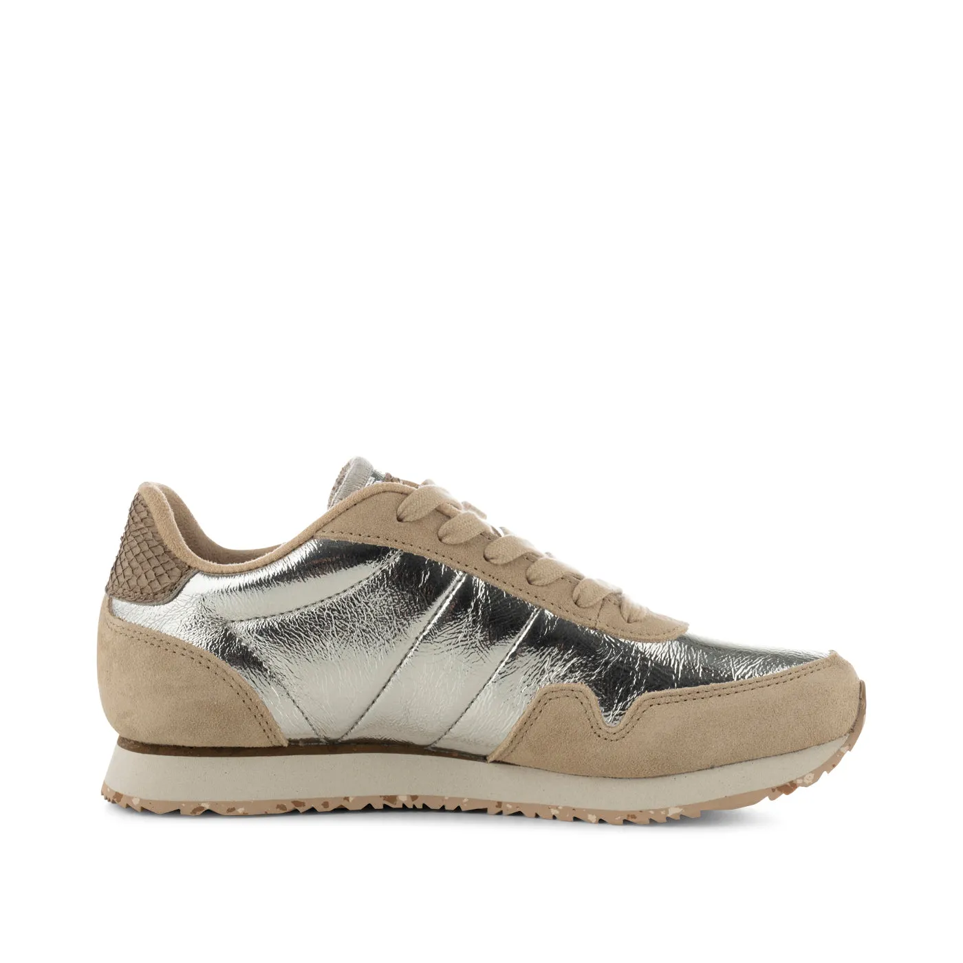 Nora III Metallic Leather - Silver