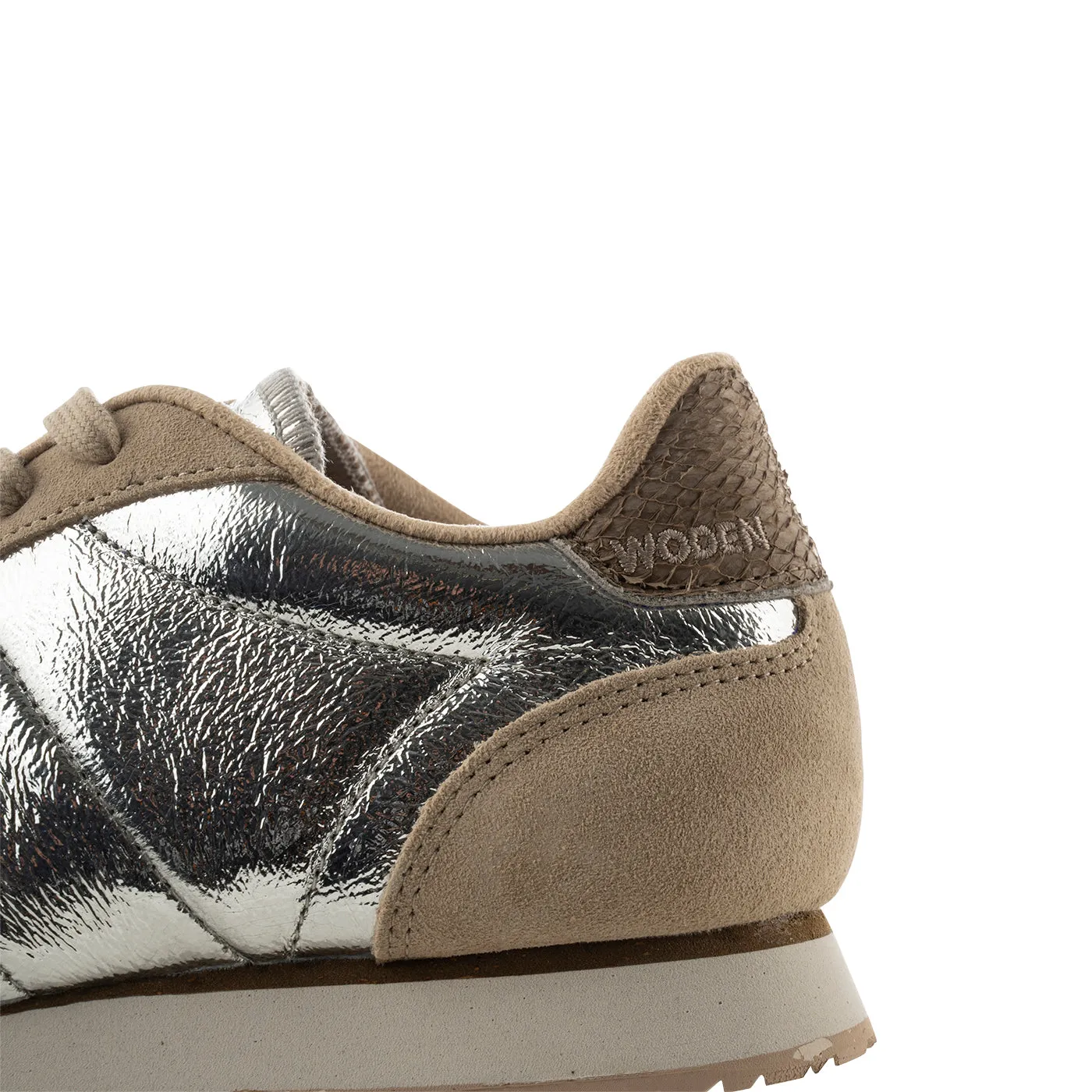 Nora III Metallic Leather - Silver