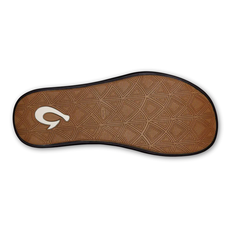 OluKai Mens Maha Sandals - Black / Black