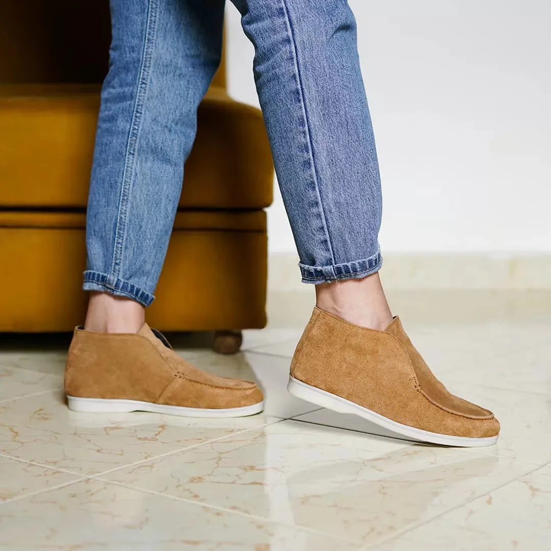 Open Walk Chukka Boots Camel