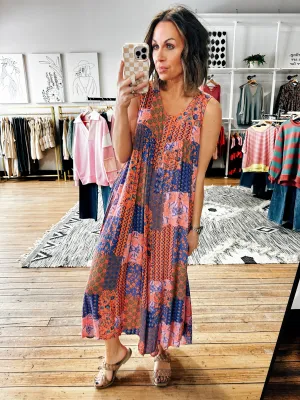 Patch Palette Sleeveless Jumpsuit