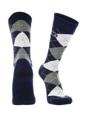 Penn State Nittany Lions Argyle Dress Socks NCAA Fanwear Crew Length