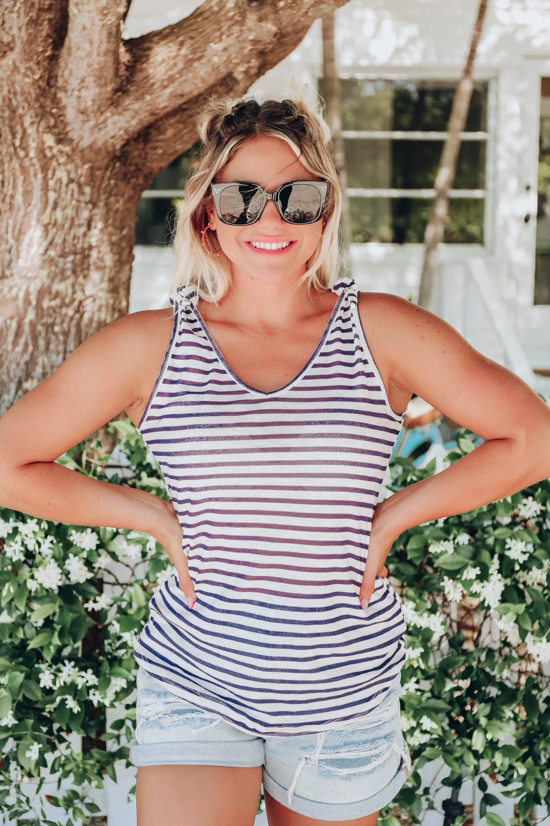 Ready For The Weekend Striped Tank