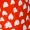 Red Heart Print Wrap Playsuit