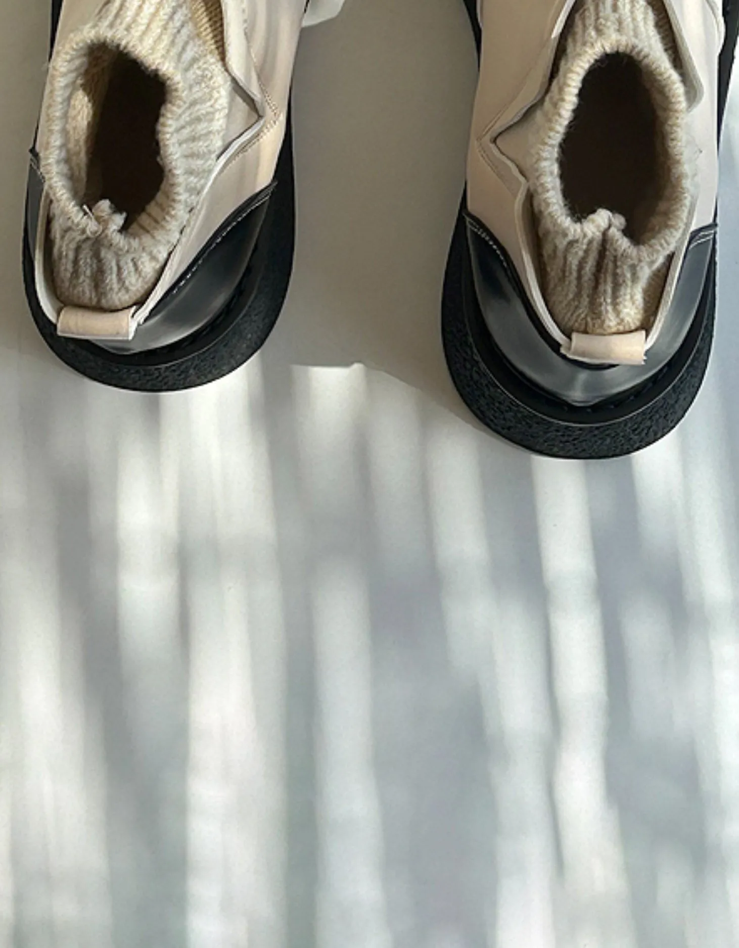 Retro Leather Wide Toe Box Winter Boots