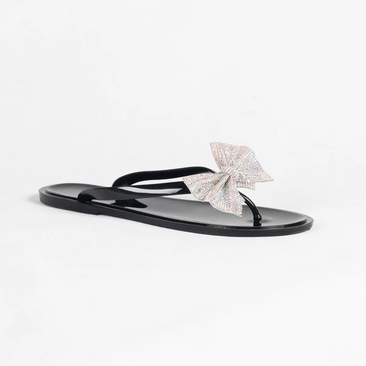 RXFSP Bow Flash Diamond Slippers