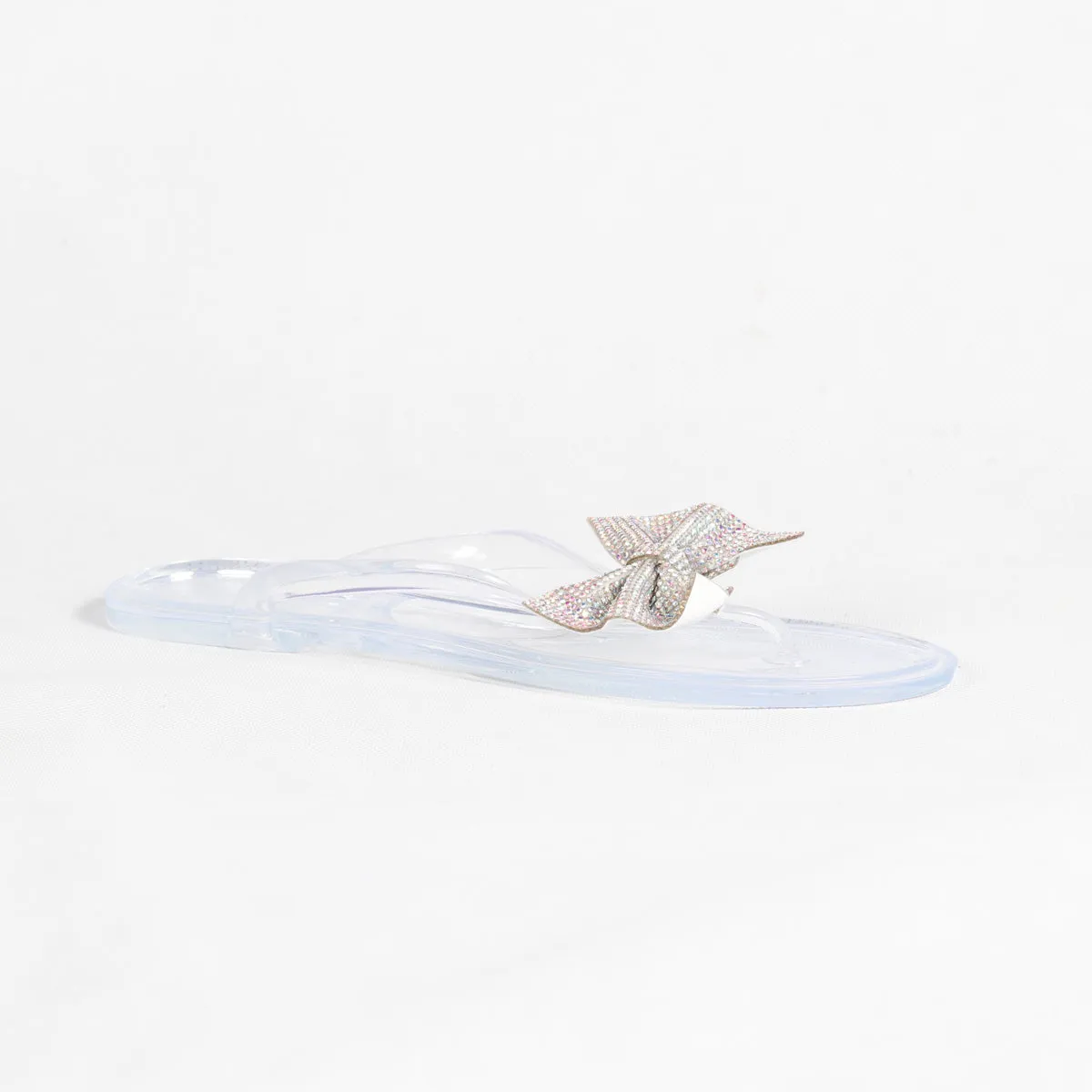 RXFSP Bow Flash Diamond Slippers