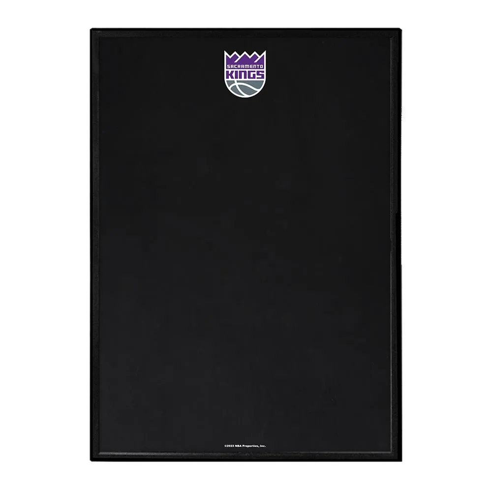 Sacramento Kings: Framed Chalkboard