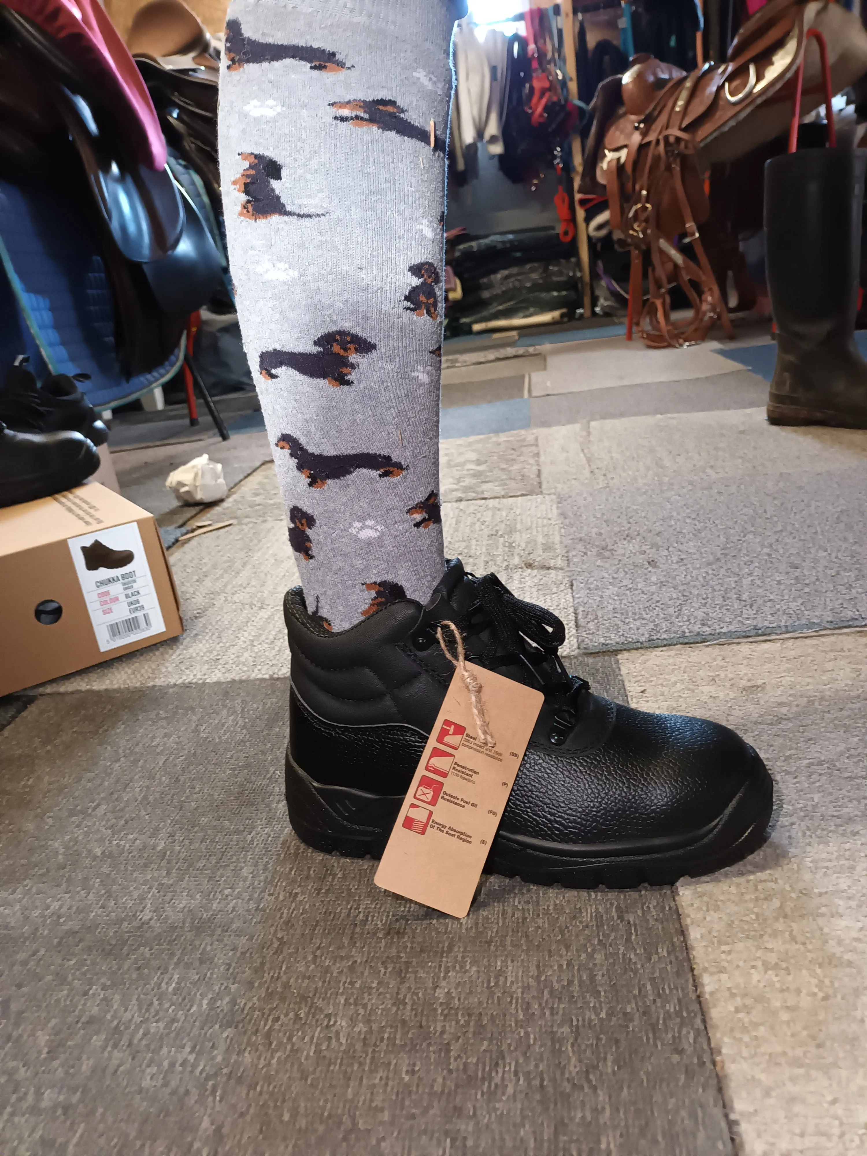 Safety wear, chukka boot, Steal toe cap, unisex